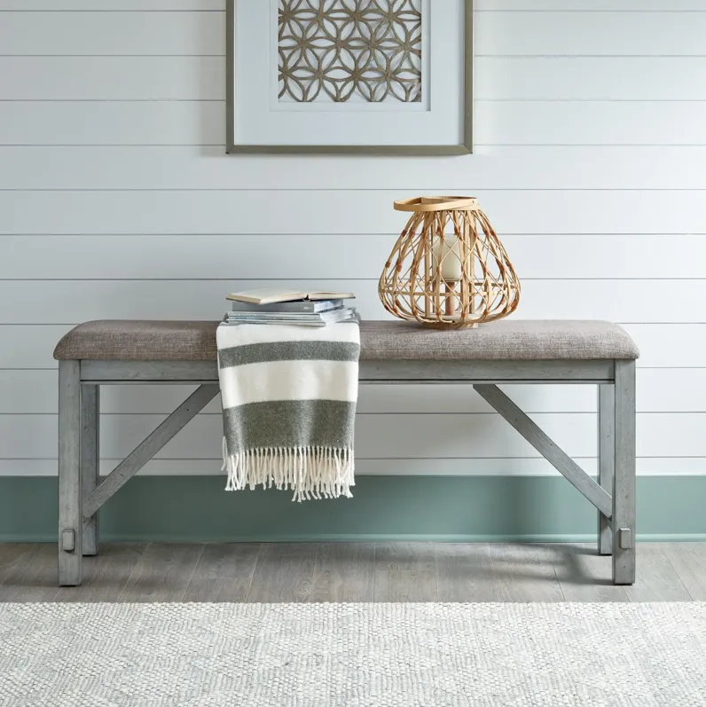 Liberty Furniture | Newport Counter Bench | Smokey Gray