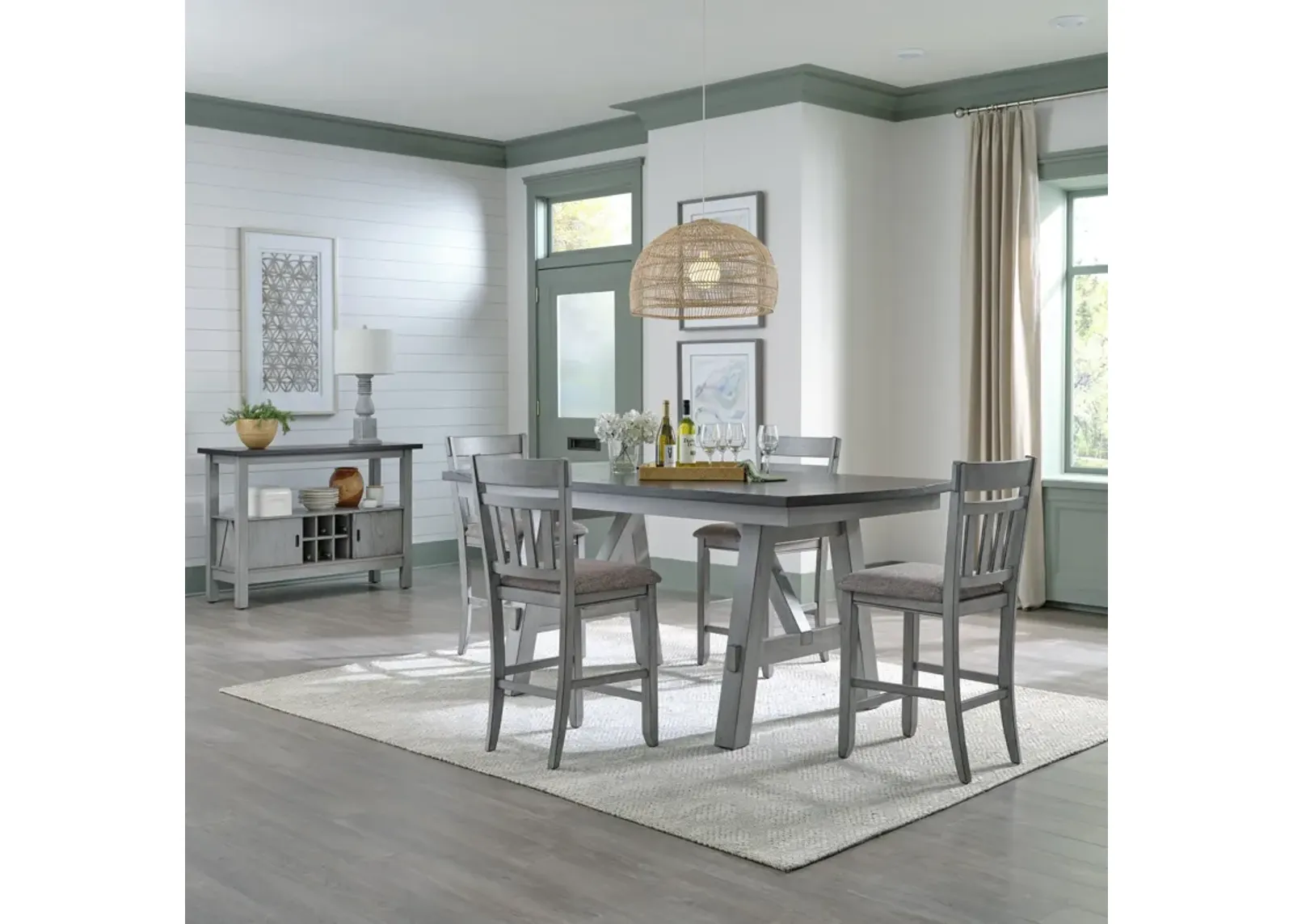 Newport 5 Piece Counter Dining Set