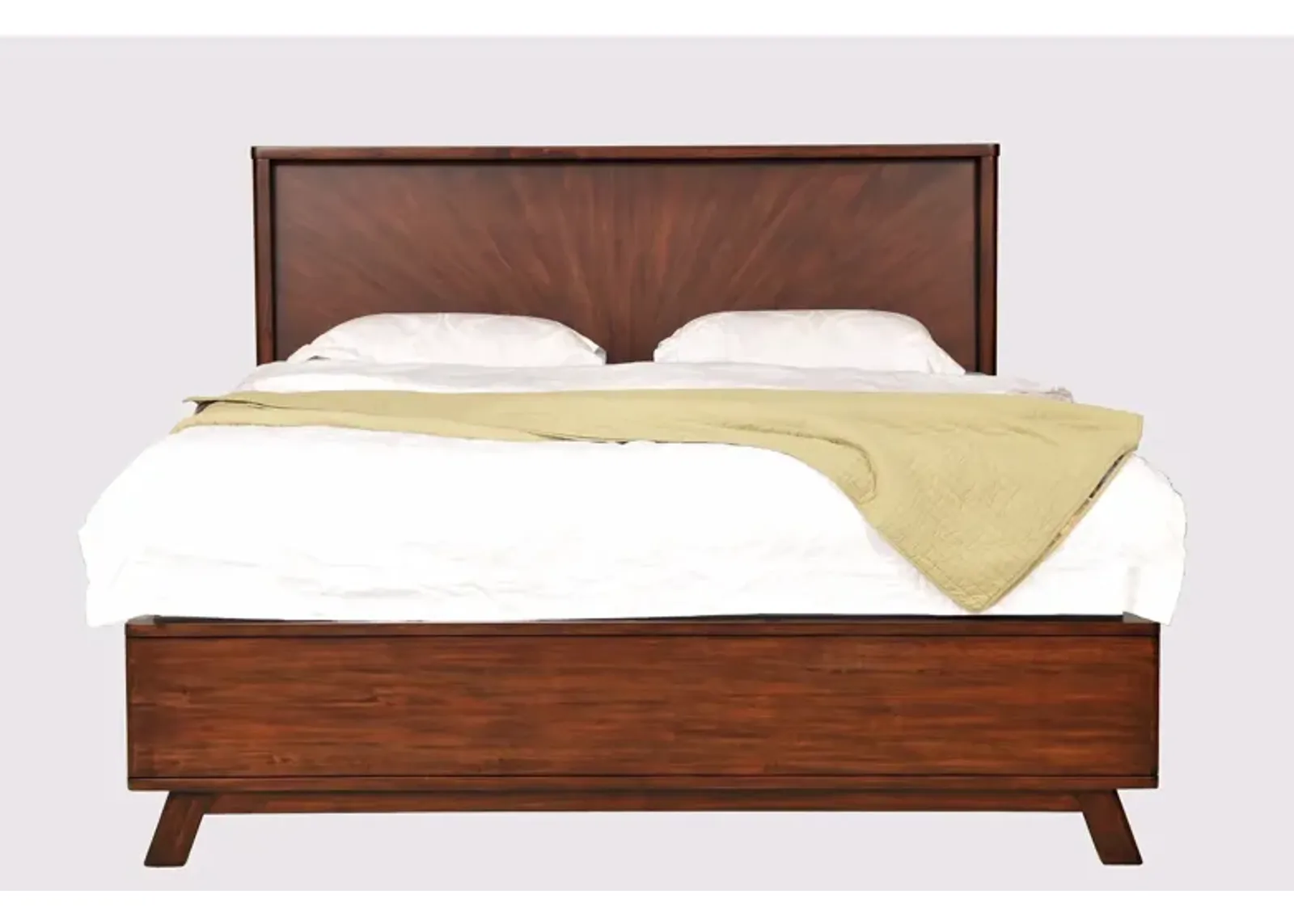 | King Sahara Panel Bed | Dark Mahogany