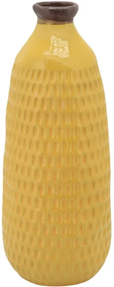 Collected Culture Yellow 16" Vase