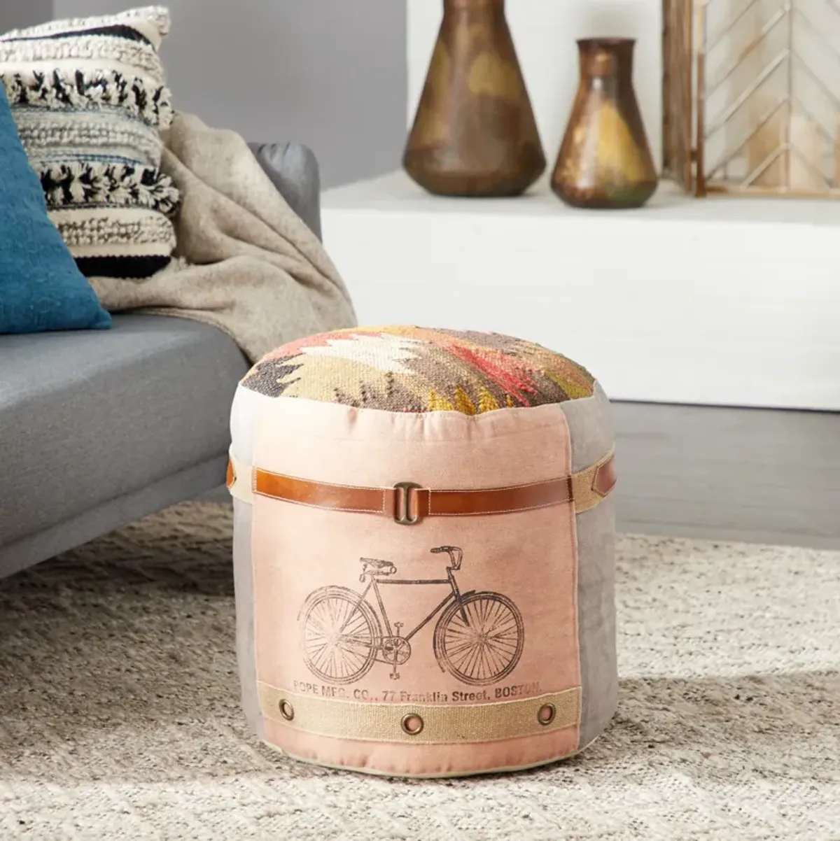 Tompion Rustic Pouf