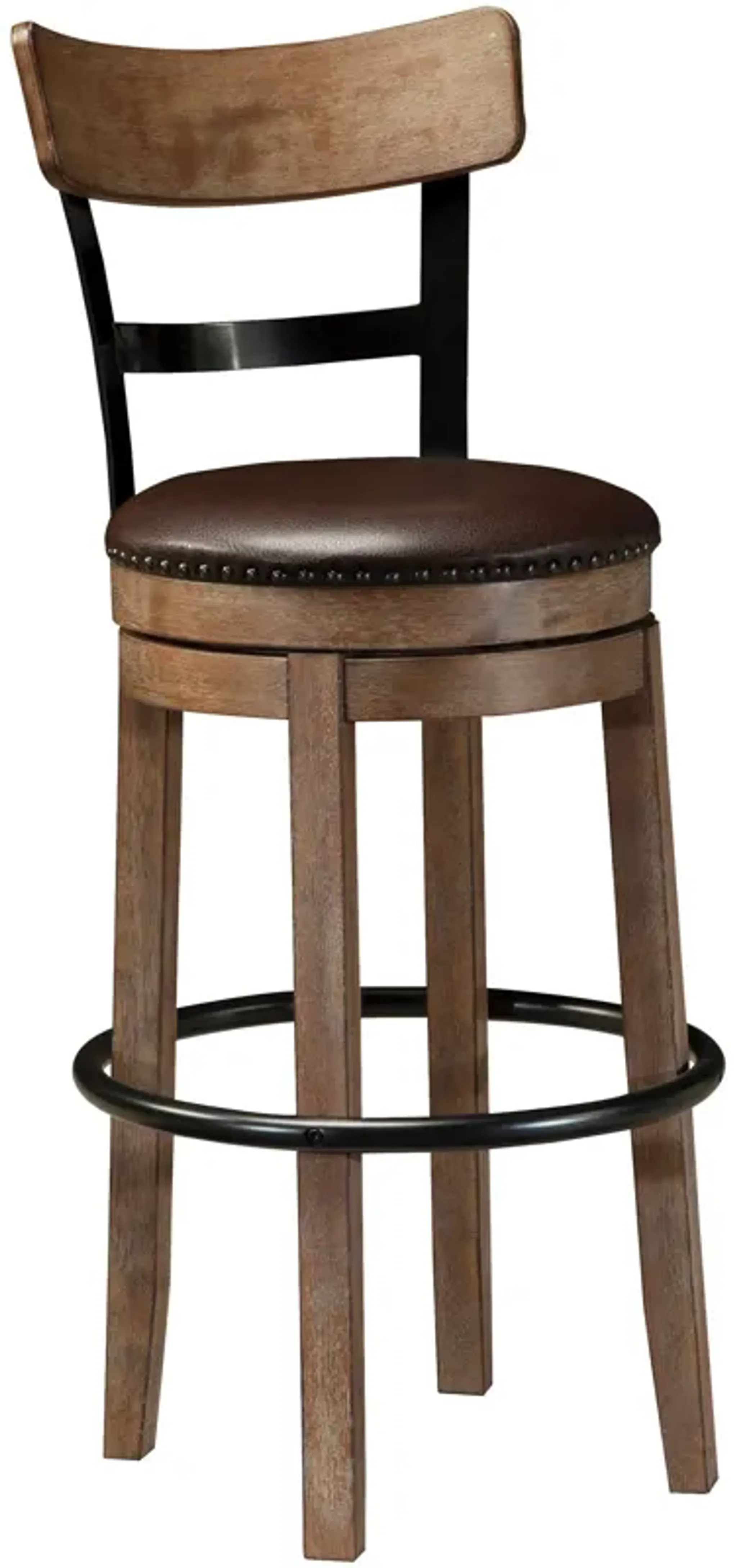 Pinnadel Upholstered Swivel Bar Stool | Furniture.com