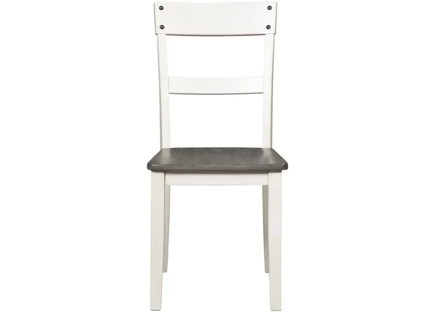 Nelling White Side Chair