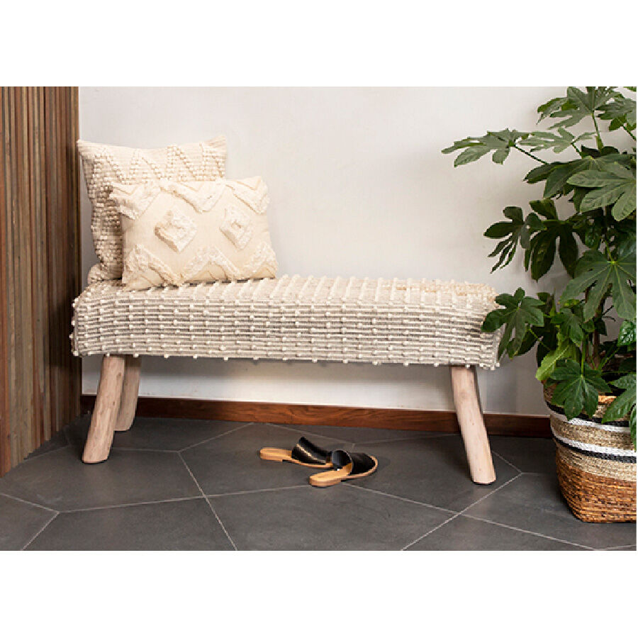 Dovetail Furniture | Verada Bench | Gray