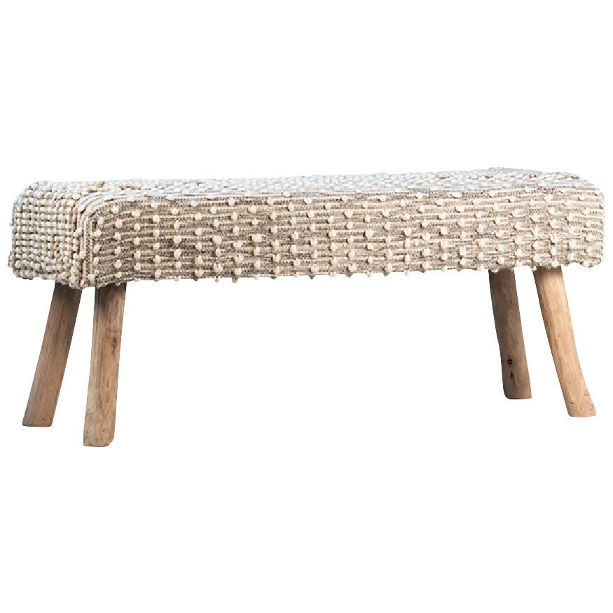 Dovetail Furniture | Verada Bench | Gray