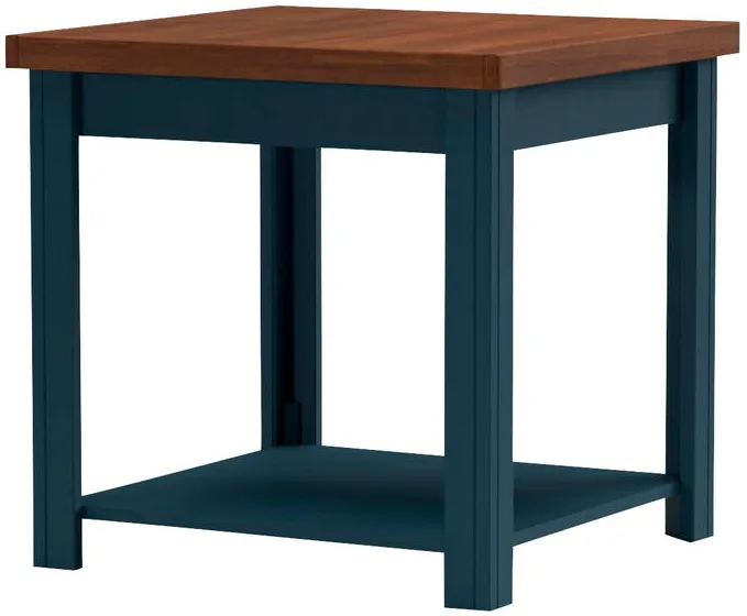 Nantucket Blue Denim End Table