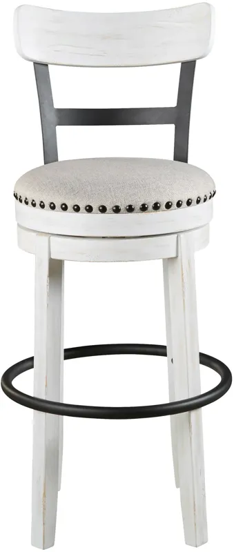 Ashley Furniture | Valebeck Bar Stool | White