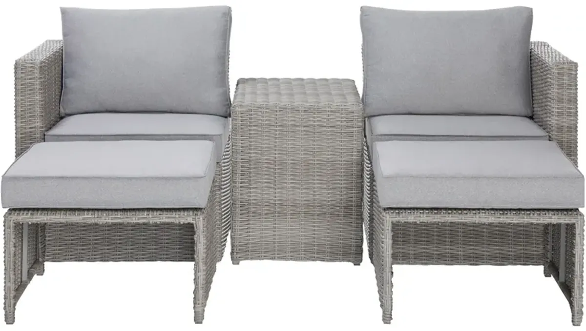 Malibu 5 Piece Patio Set