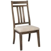 Wyndahl Rustic Brown Slat Back Side Chair