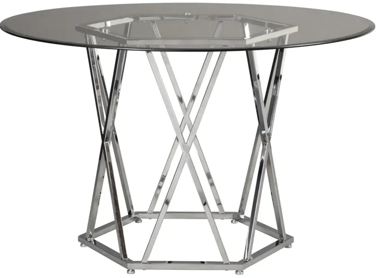 Ashley Furniture | Madanere Dining Table | Chrome