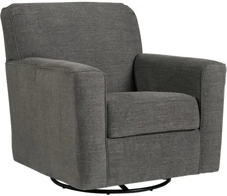 Alcona Charcoal Swivel Accent Chair