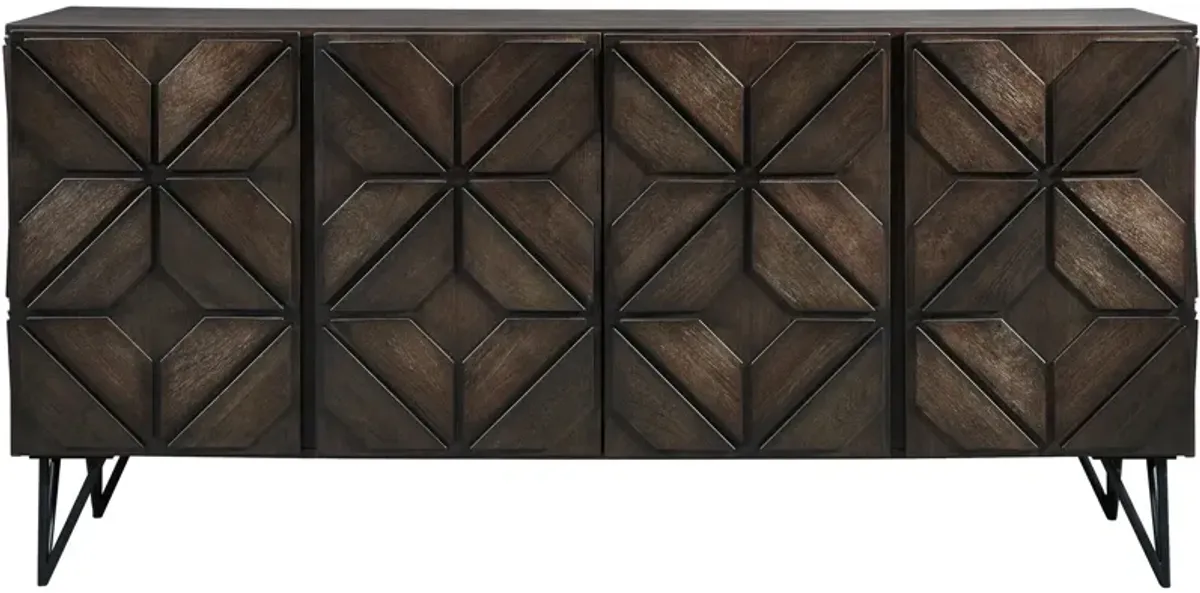 Ashley Furniture | Chasinfield 72" Console | Dark Brown