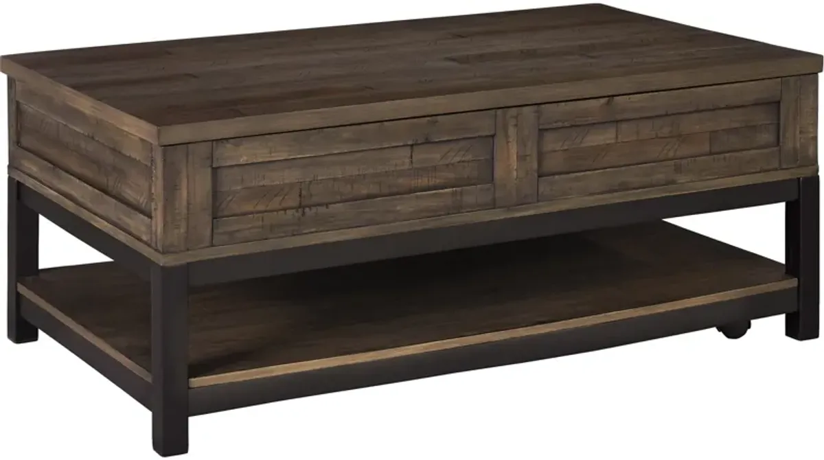 Ashley Furniture | Johurst Lift Top Coffee Table | Brown