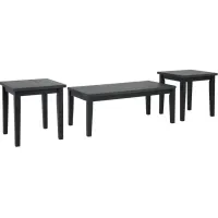 Garvine Dark Gray Set of 3 Tables