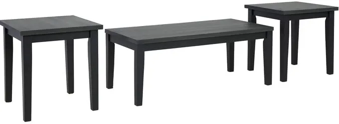 Garvine Dark Gray Set of 3 Tables