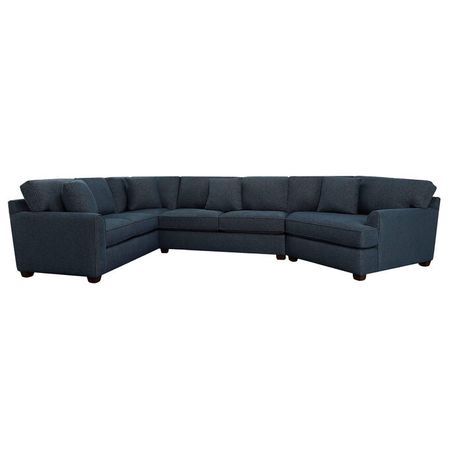 Connections Ocean Flare 3 Piece Right Arm Facing Cuddler Sectional Sofa
