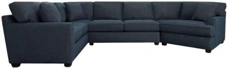 Connections Ocean Flare 3 Piece Right Arm Facing Cuddler Sectional Sofa