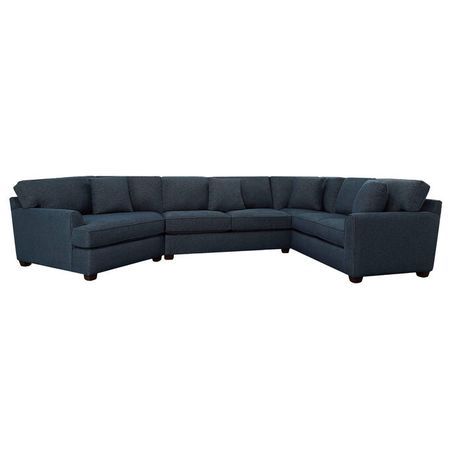 Connections Ocean Flare 3 Piece Left Arm Facing Cuddler Sectional Sofa