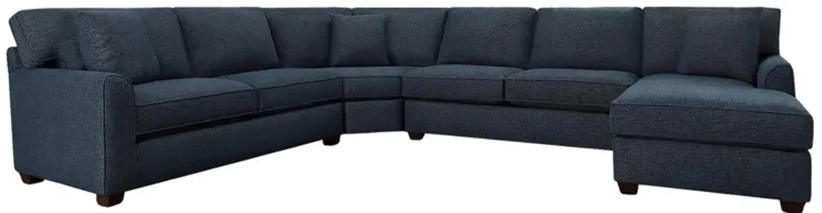 Connections Flare 4 Piece Right Chaise Wedge Sectional