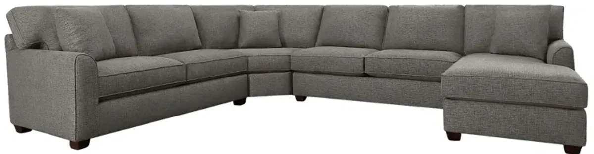 Connections Flare 4 Piece Right Chaise Wedge Sectional