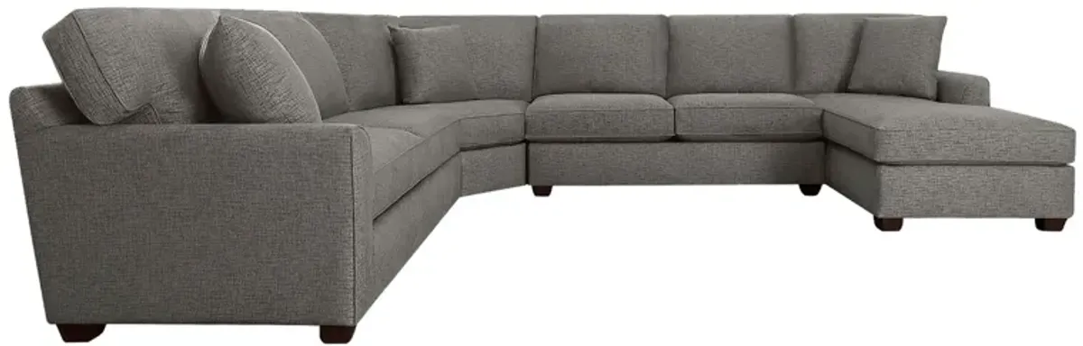 Connections Flare 4 Piece Right Chaise Wedge Sectional