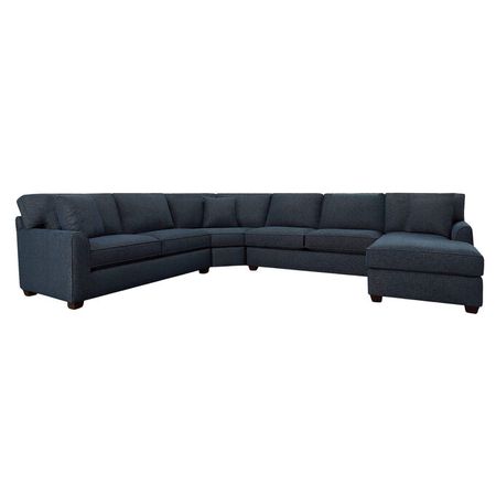 Connections Ocean Flare 4 Piece Right Arm Facing Chaise Wedge Sectional Sofa