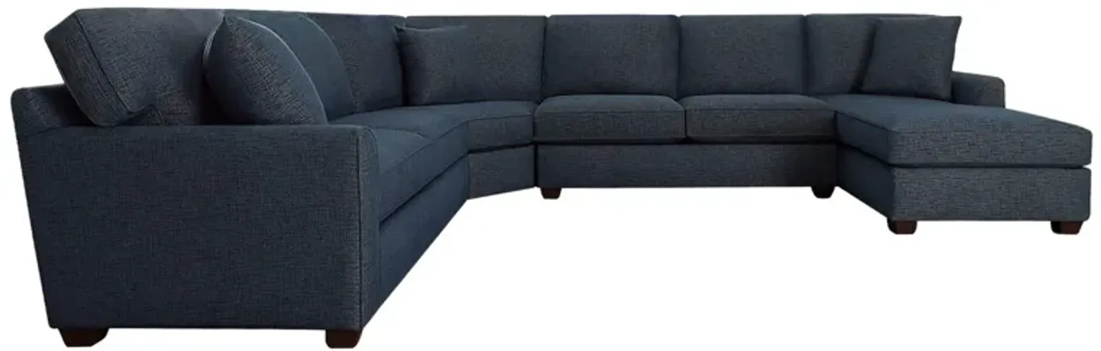 Connections Flare 4 Piece Right Chaise Wedge Sectional