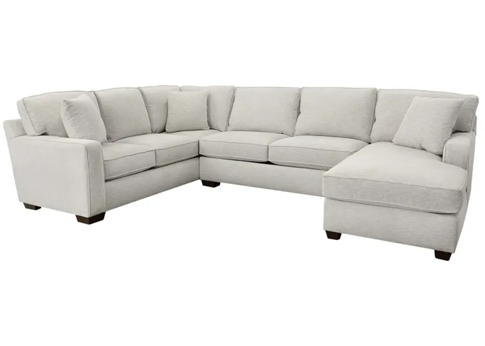 | Connections Flare 3 Piece Right Chaise Sectional | Dove