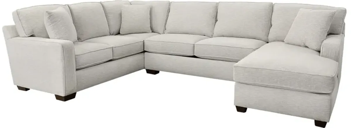 | Connections Flare 3 Piece Right Chaise Sectional | Dove