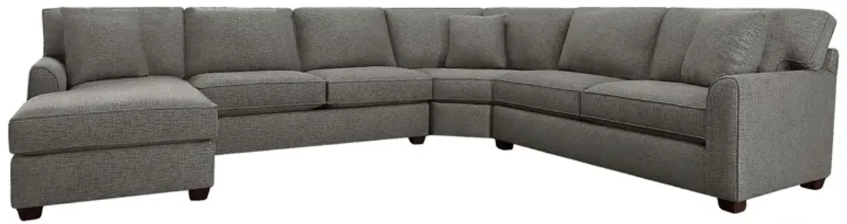 Connections Flare 4 Piece Left Chaise Wedge Sectional