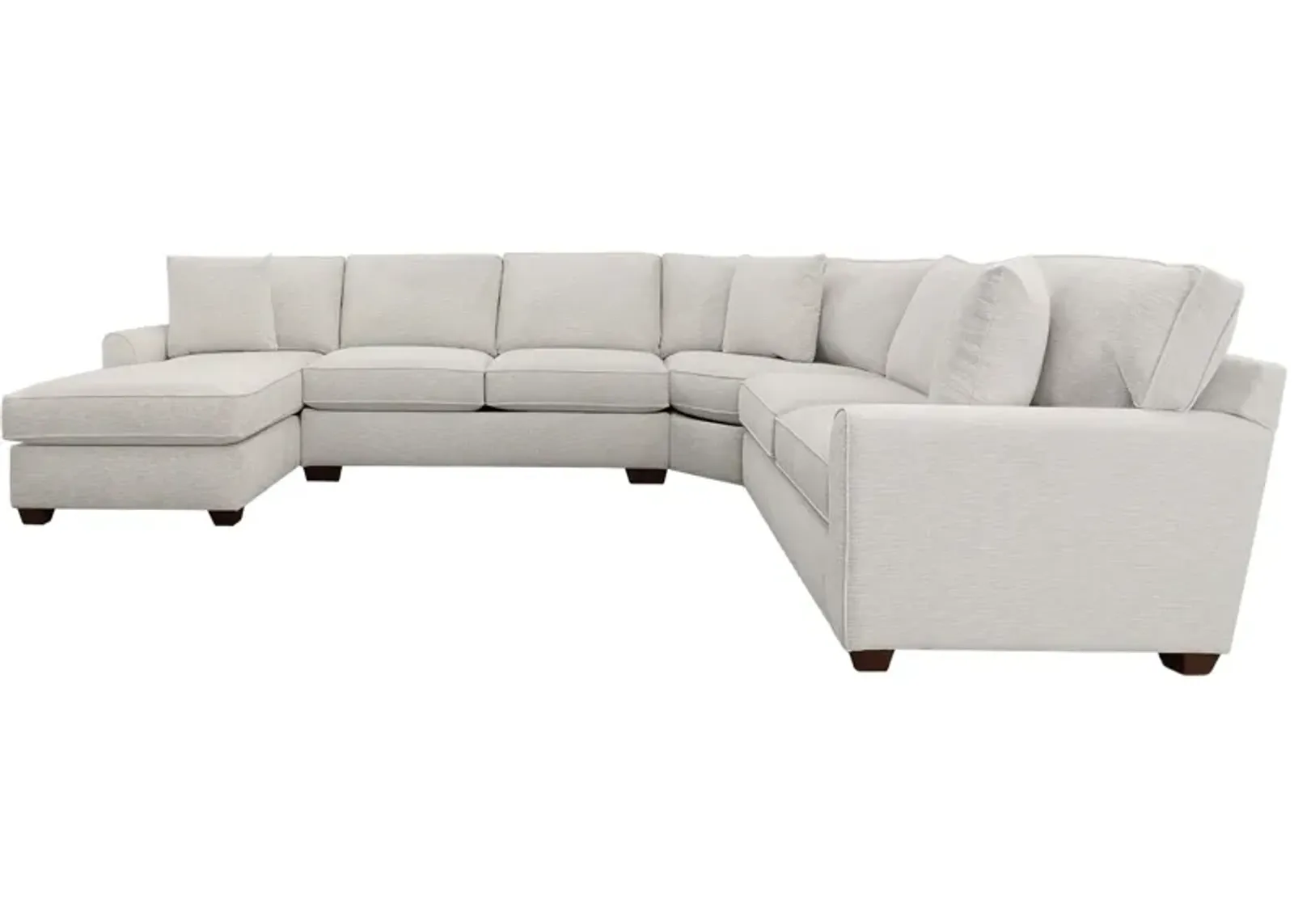 Connections Flare 4 Piece Left Chaise Wedge Sectional