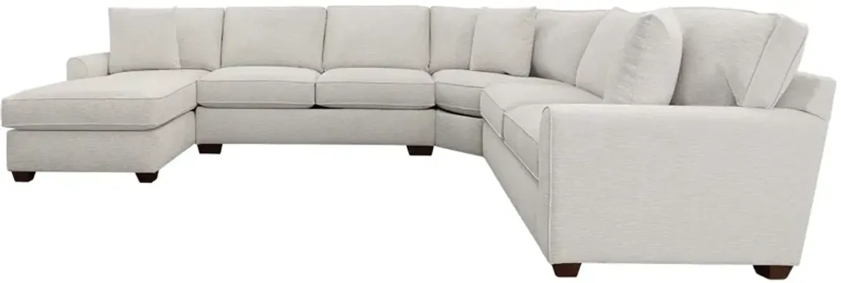 Connections Flare 4 Piece Left Chaise Wedge Sectional