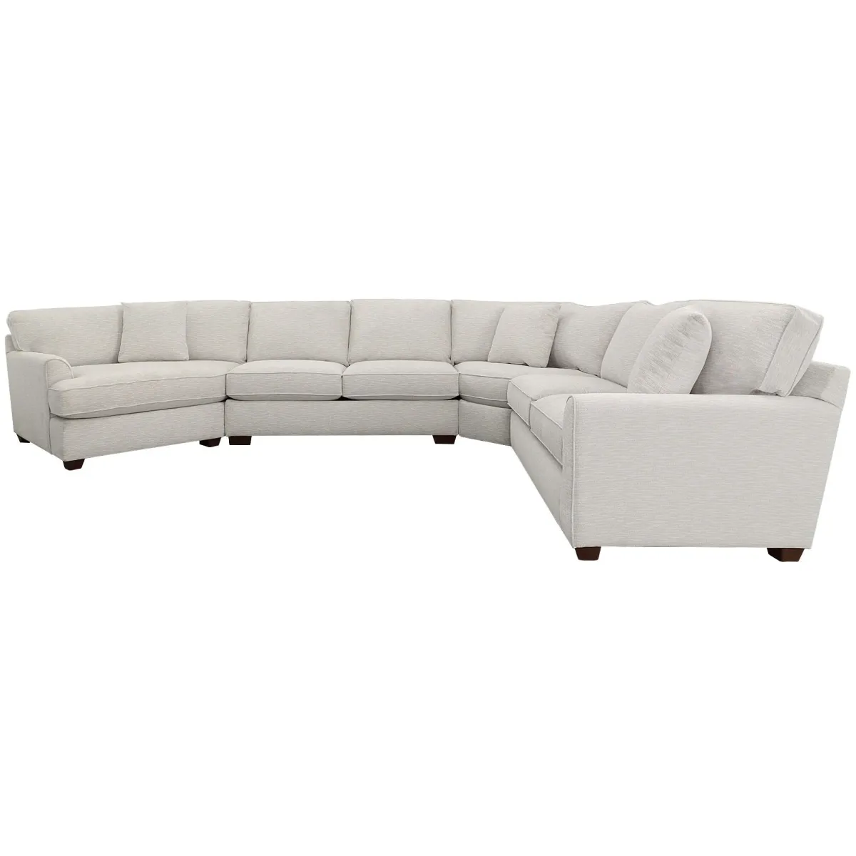 Connections Flare 4 Piece Left Cuddler Wedge Sectional