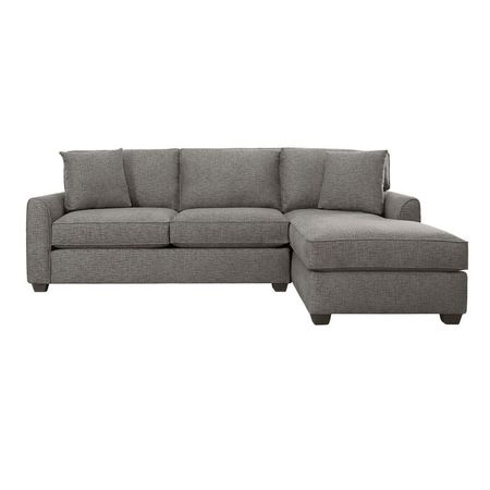 Connections Gunmetal Flare Right Chaise Sofa
