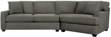 Connections Gunmetal Flare Right Cuddler Sofa