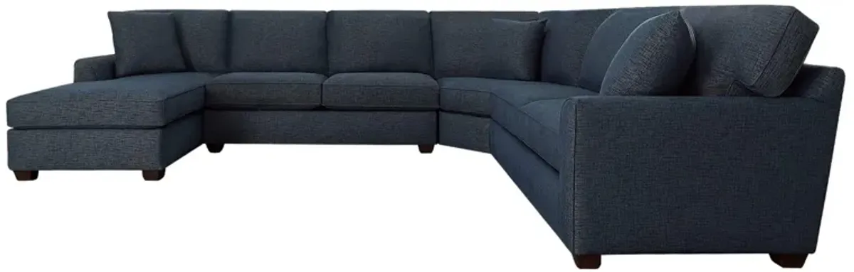 Connections Flare 4 Piece Left Chaise Wedge Sectional