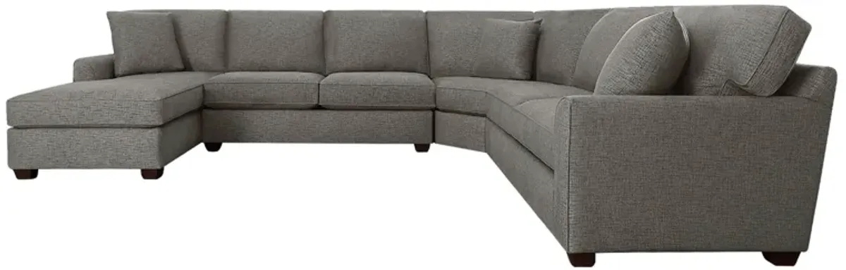 Connections Flare 4 Piece Left Chaise Wedge Sectional