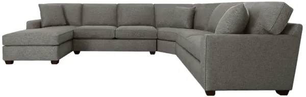 Style Line Connections Flare 4 Piece Left Chaise Wedge Sectional