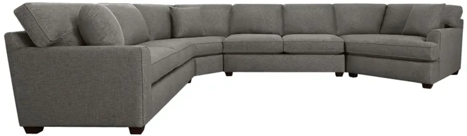 Connections Flare 4 Piece Right Cuddler Wedge Sectional