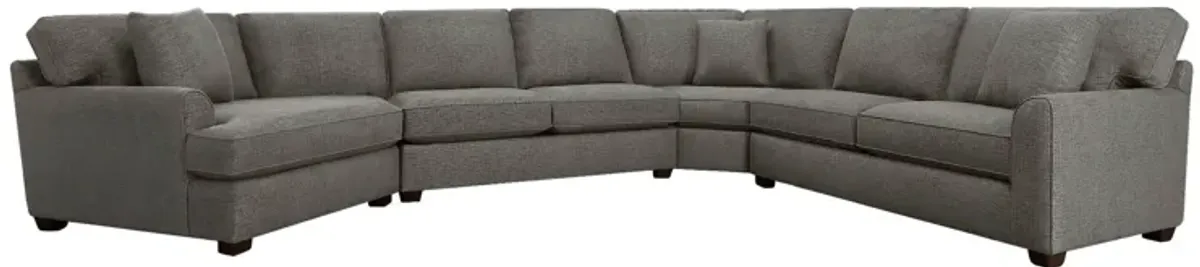 Style Line Connections Flare 4 Piece Left Cuddler Wedge Sectional