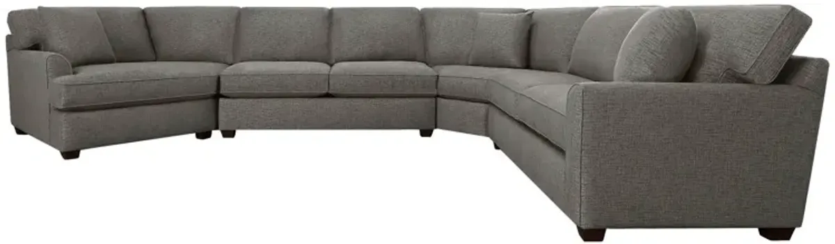 Style Line Connections Flare 4 Piece Left Cuddler Wedge Sectional