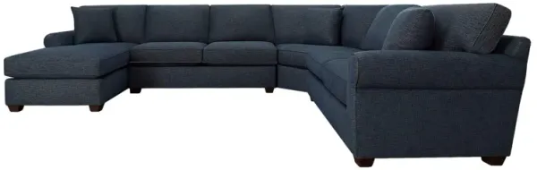 Style Line Connections Roll 4 Piece Left Chaise Wedge Sectional