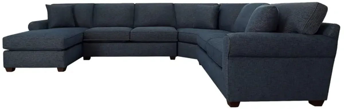 Connections Roll 4 Piece Left Chaise Wedge Sectional