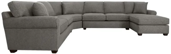 Style Line Connections Roll 4 Piece Right Chaise Wedge Sectional