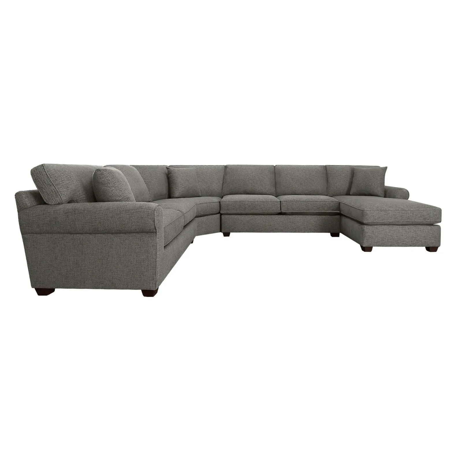 Connections Roll 4 Piece Right Chaise Wedge Sectional