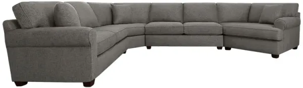 Style Line Connections Roll 4 Piece Right Cuddler Wedge Sectional