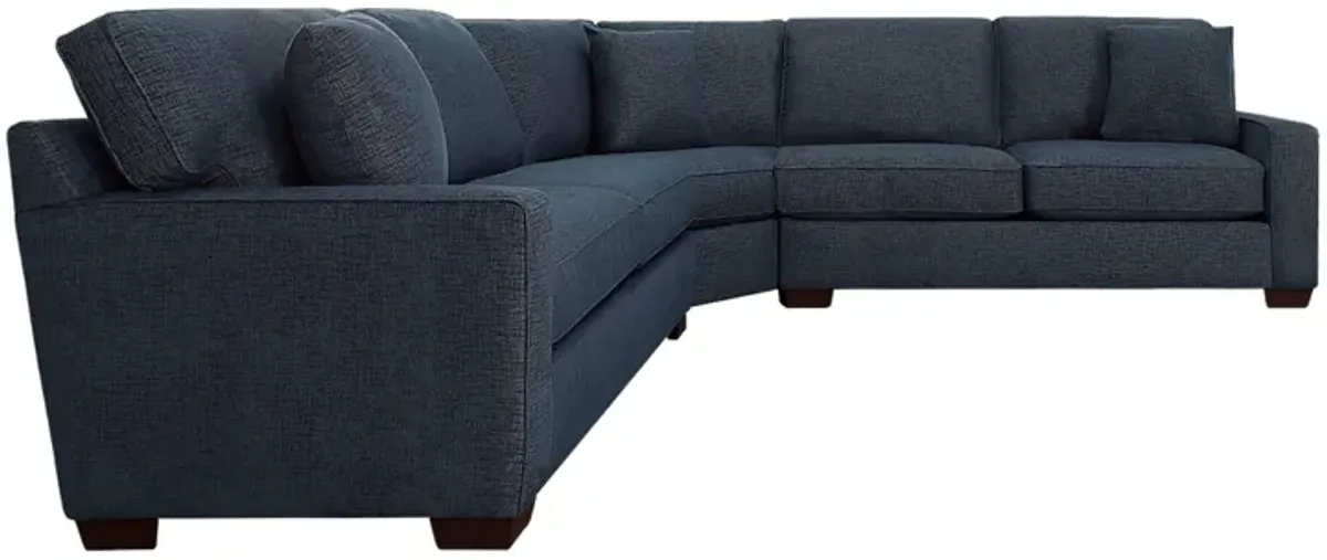 Style Line Connections Track 3 Piece Love Sectional