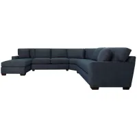 Connections Ocean Track 4 Piece Left Arm Facing Chaise Wedge Sectional Sofa