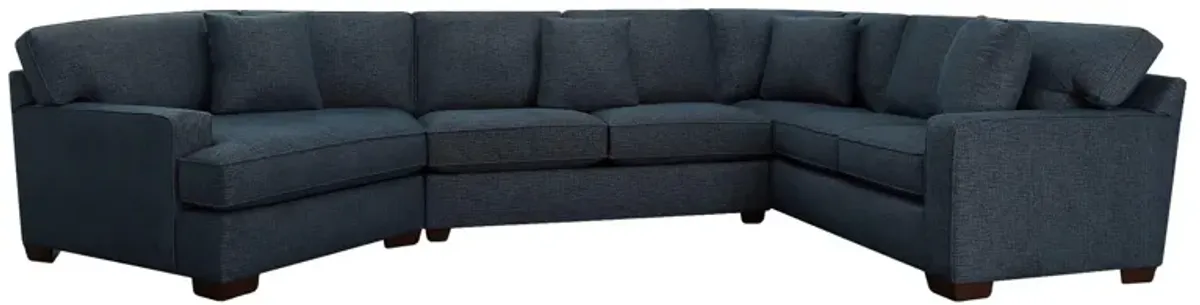 Connections Track 3 Piece Left Cuddler Sectional