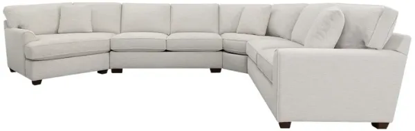 Style Line Connections Track 4 Piece Left Cuddler Wedge Sectional